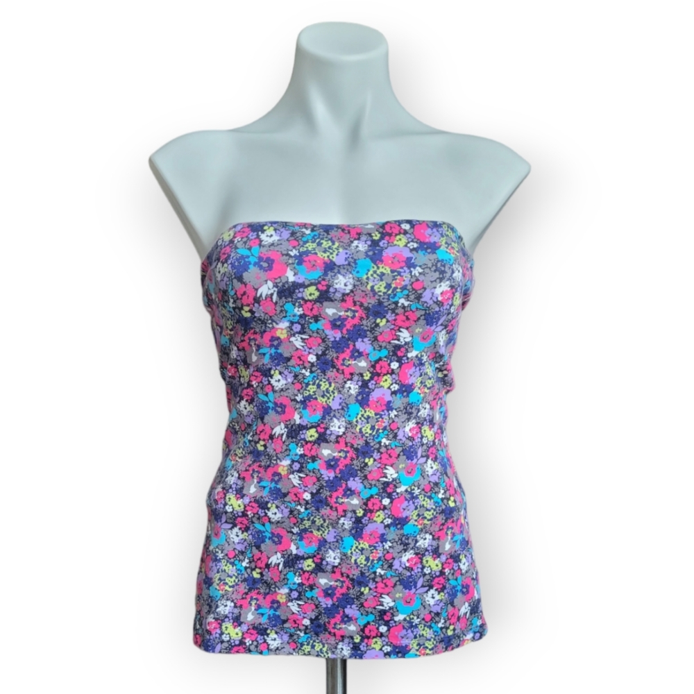 Lilu PacSun Vintage Y2K Womens Large Floral Tube Top